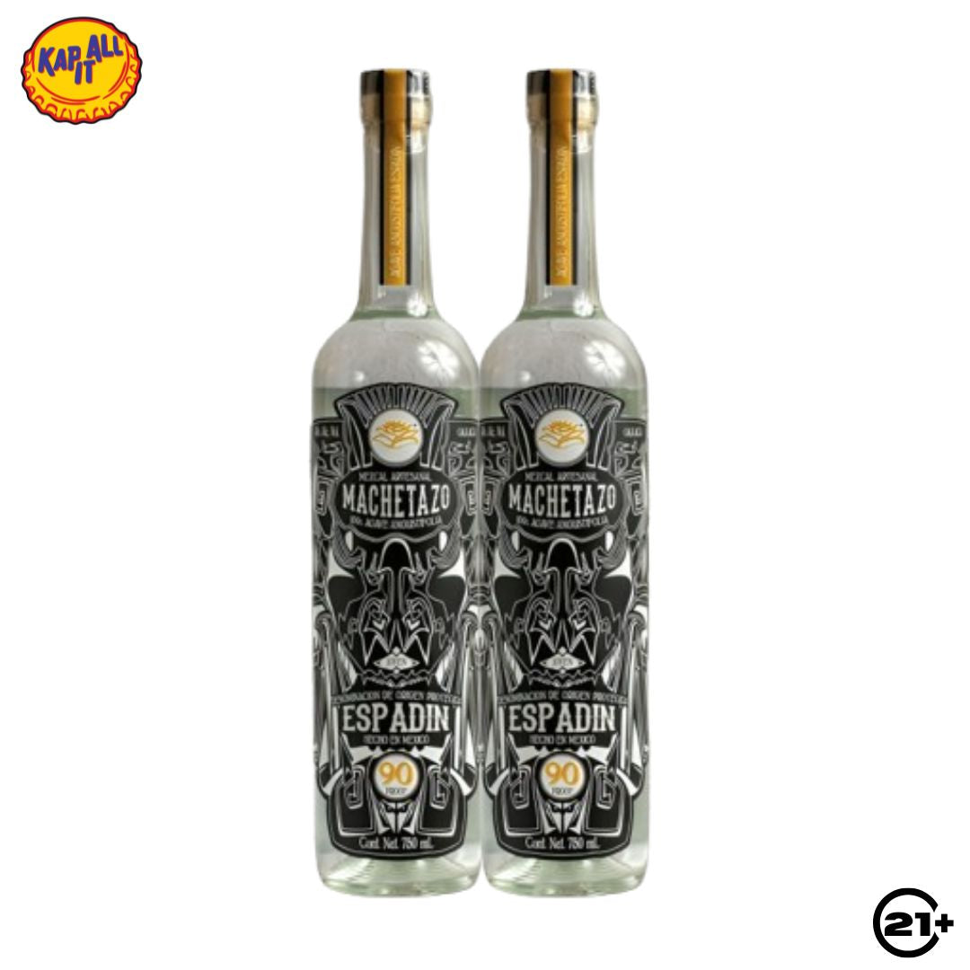 Twin Machetazo Espadin Mezcal Tequila 700ml - 2 Bottles