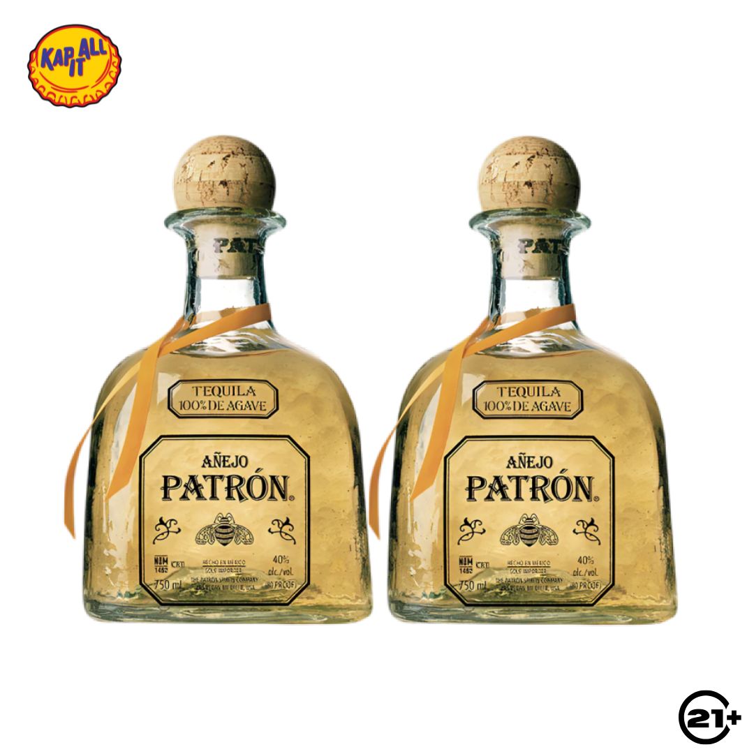 Twin Patron Anejo Tequila 750ml- 2 Bottles
