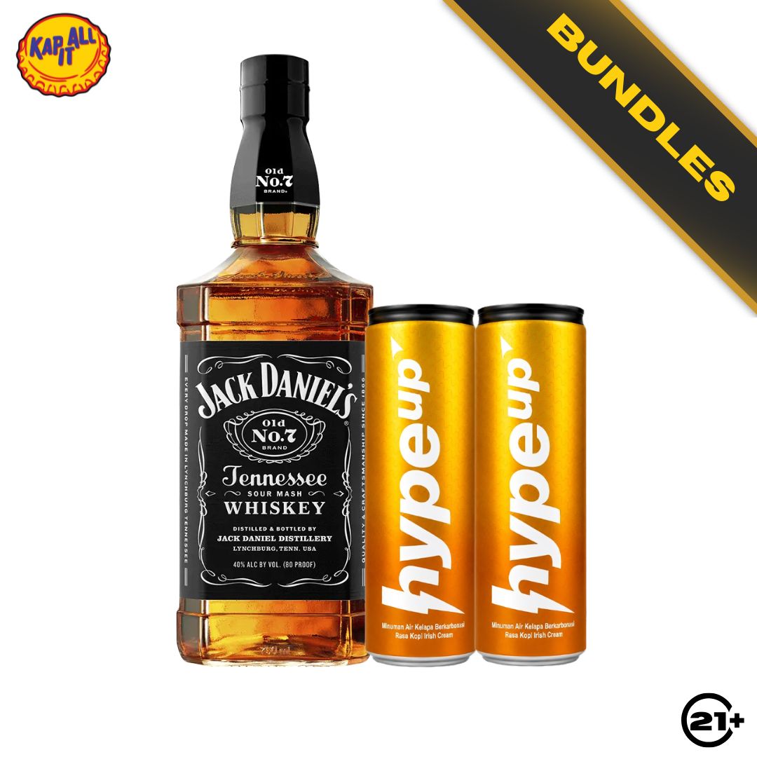 Protein Espresso Kit -  Jack Daniel's No.7 Tennessee Whiskey 700ml + 2 HypeUp Spark Coco With Coffee 250ml