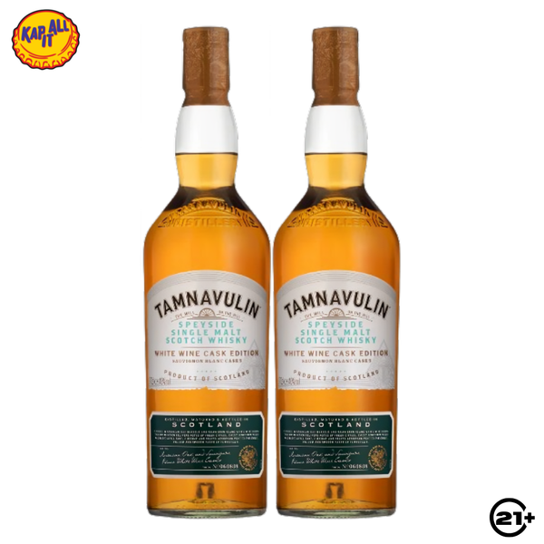 Twin Tamnavulin White Wine Cask Edition Single Malt Scotch Whisky 700ml - 2 Bottles
