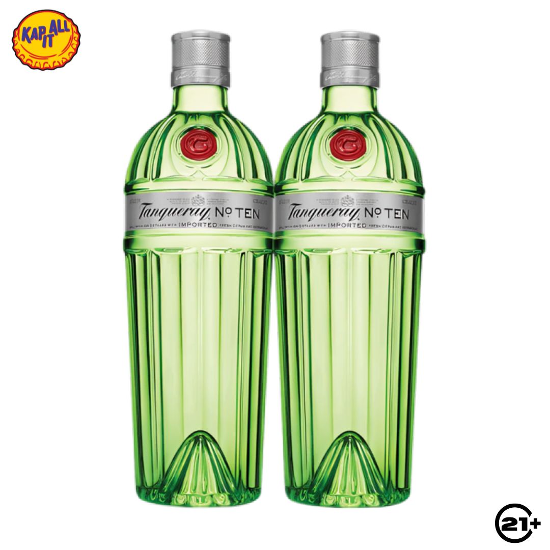 Twin Tanqueray No Ten Gin 750ml - 2 Bottles