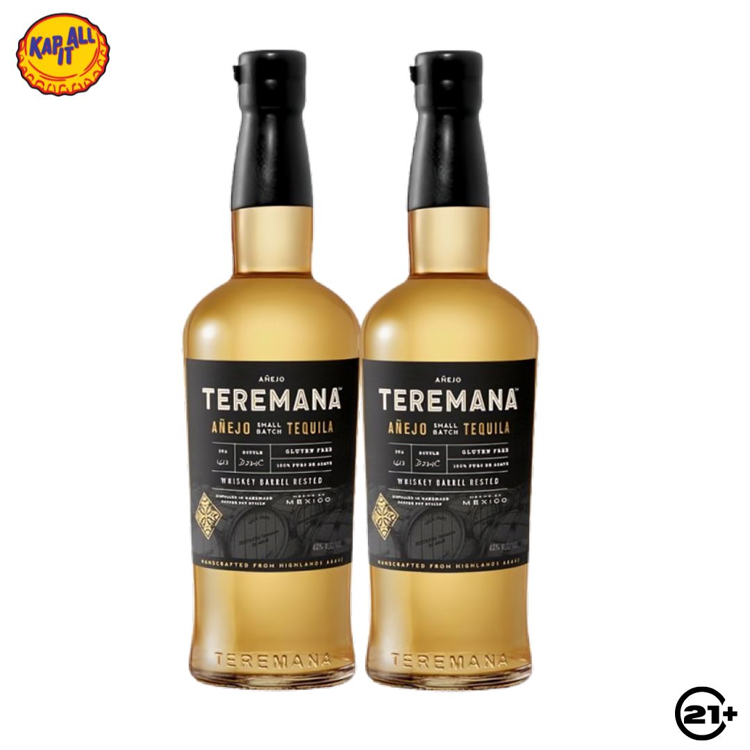 Twin Teremana Anejo Tequila 700ml - 2 Bottles