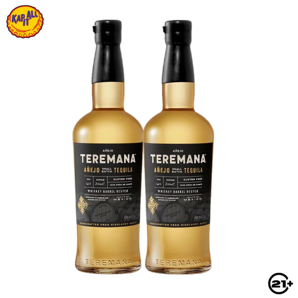 Twin Teremana Anejo Tequila 700ml - 2 Bottles
