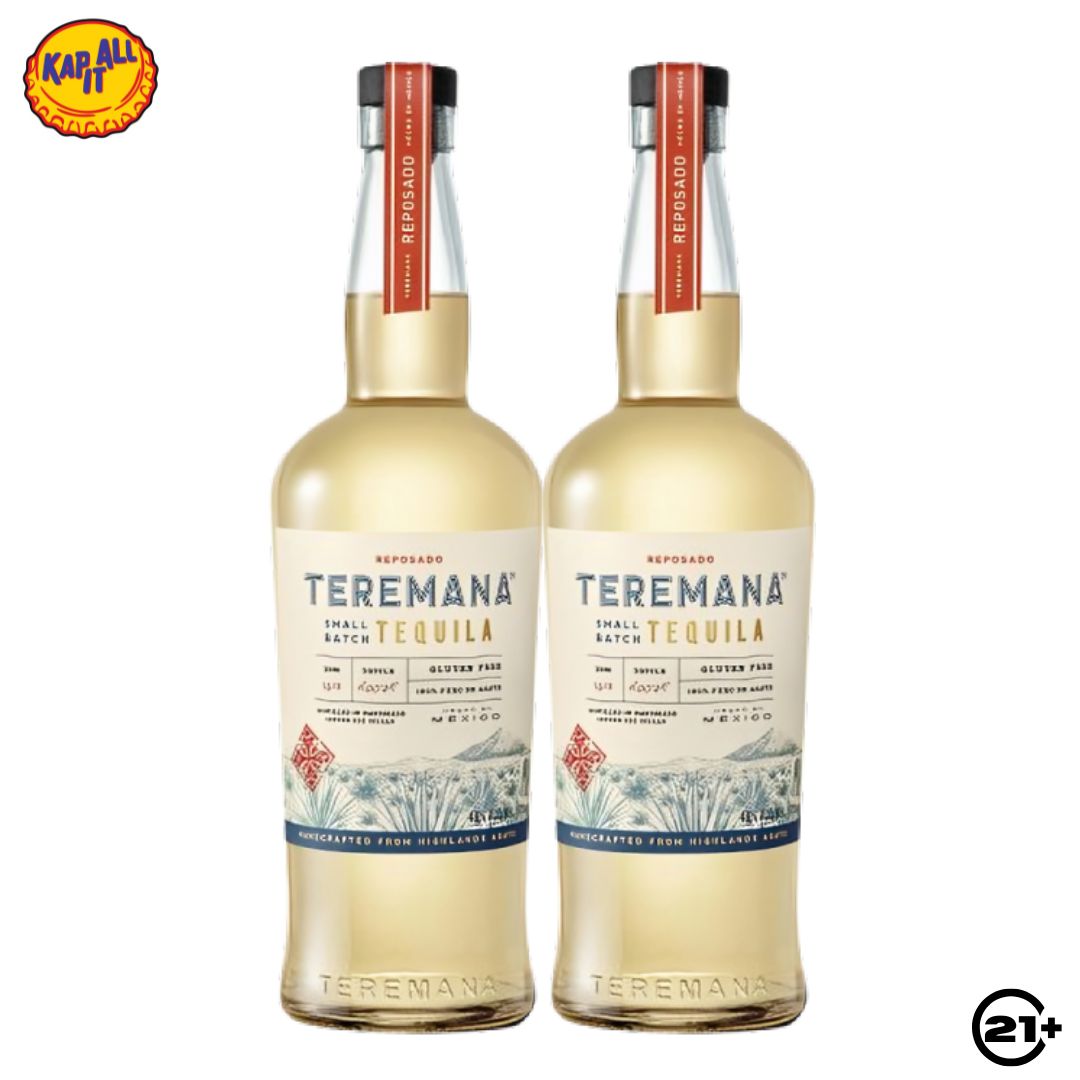 Twin Teremana Reposado Tequila 700ml - 2 Bottles