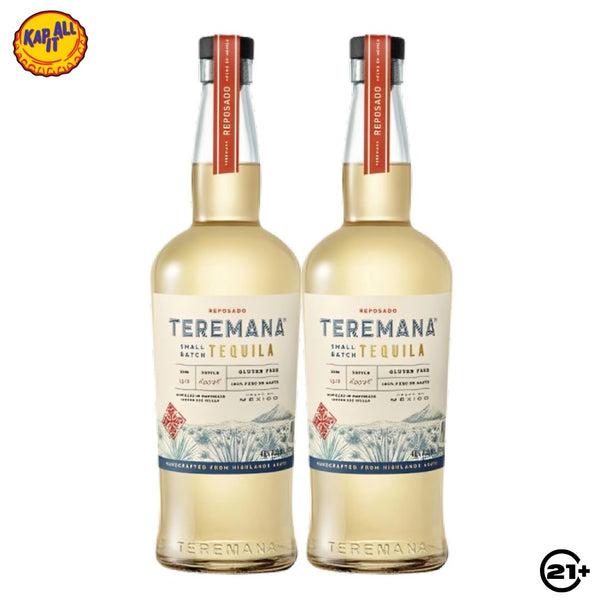 Twin Teremana Reposado Tequila 700ml - 2 Bottles