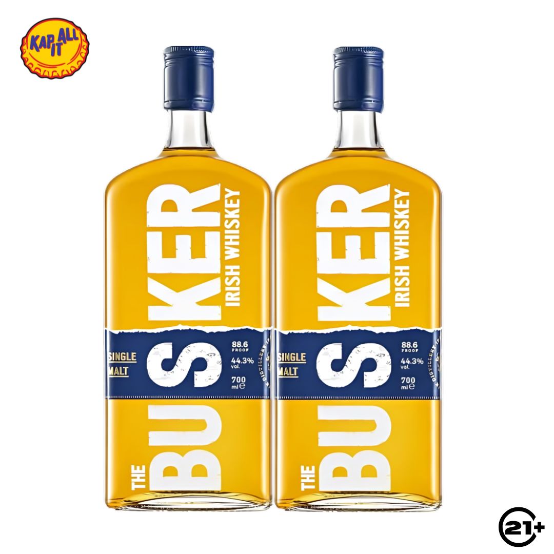 Twin The Busker Single Malt Irish Whiskey 700ml - 2 Bottles