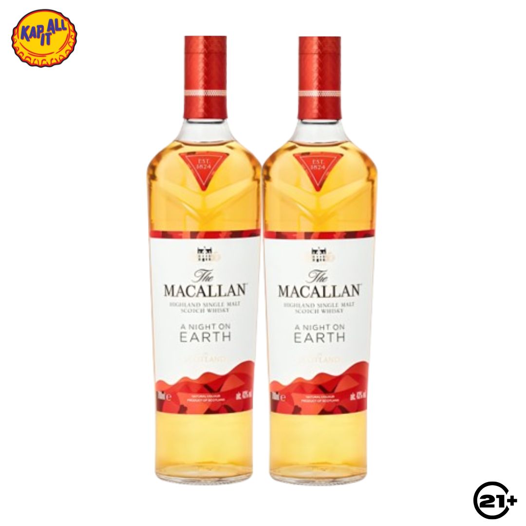 Twin The Macallan A Night on Earth 700ml - 2 Bottles