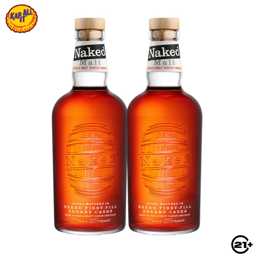 Twin Naked Malt Blended Malt Scotch Whisky 700ml - 2 Bottles