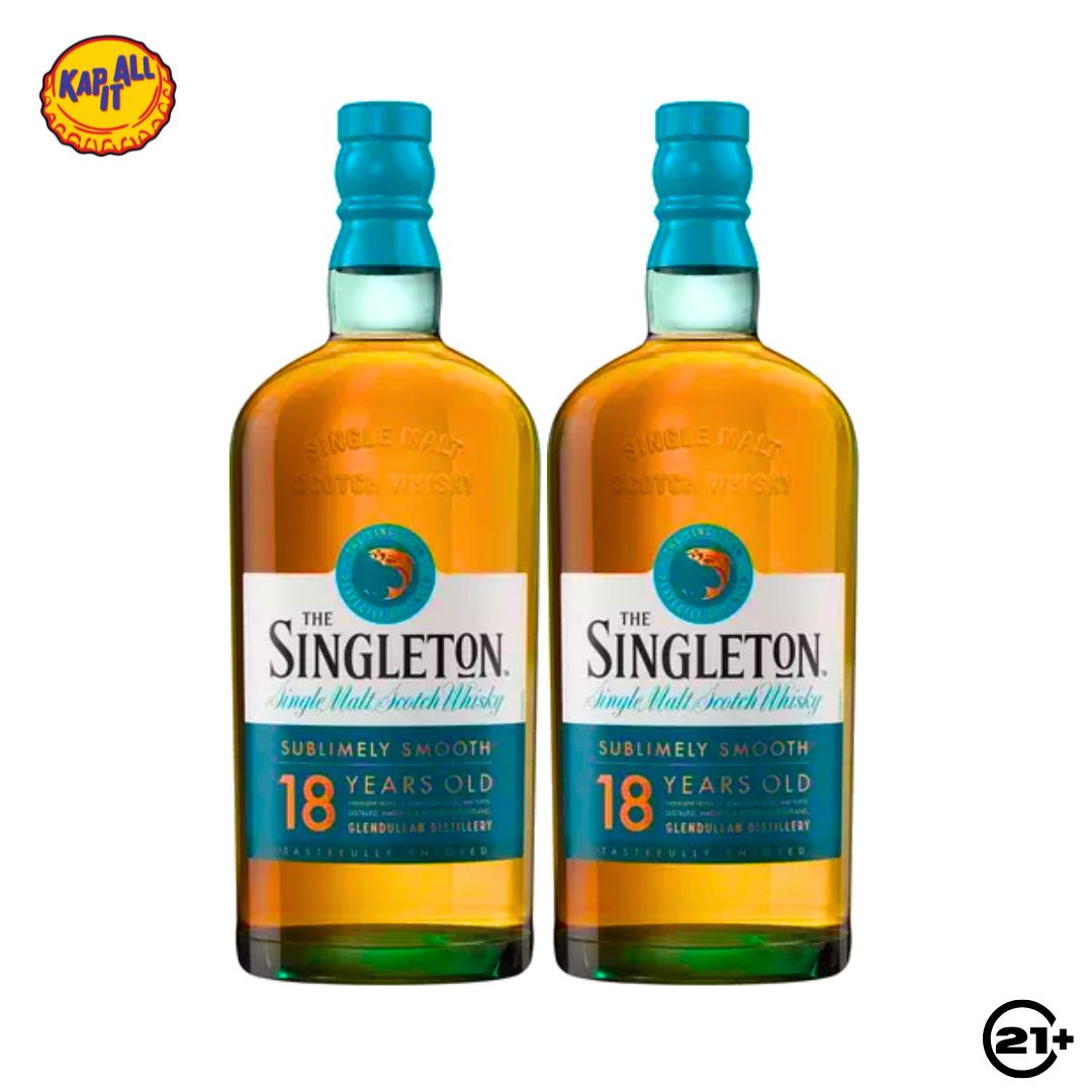 Twin Singleton Sublimely Smooth 18 YO Single Malt Scotch Whisky 700ml- 2 Bottles