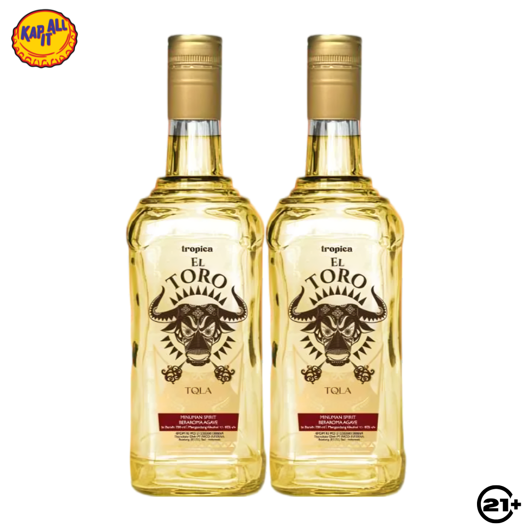 Twin Tropica El Toro Tequila Reposado 700ml - 2 Bottles