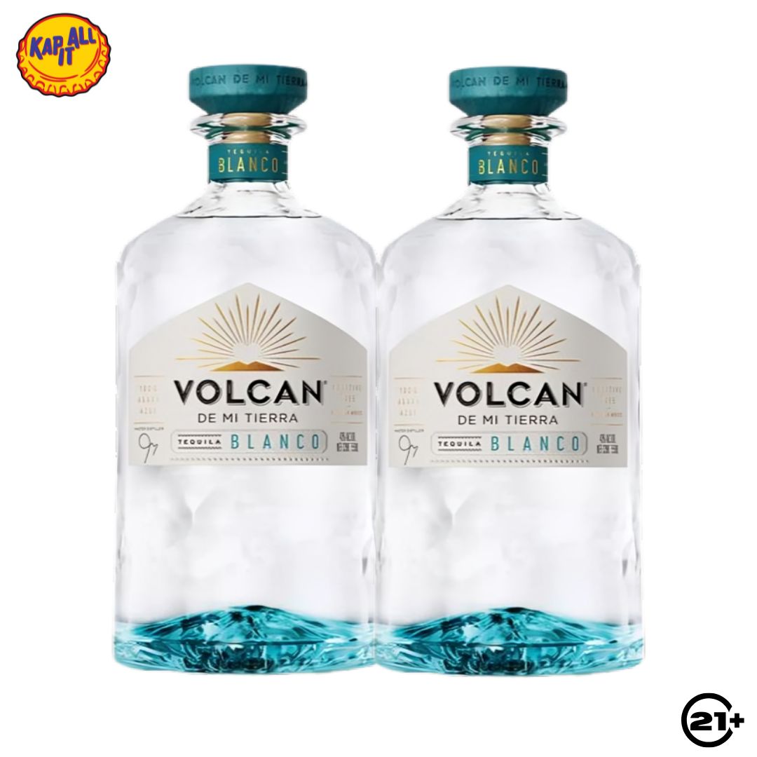 TWIN VOLCAN DE MI TIERRA BLANCO TEQUILA 700ml - 2 BOTTLES