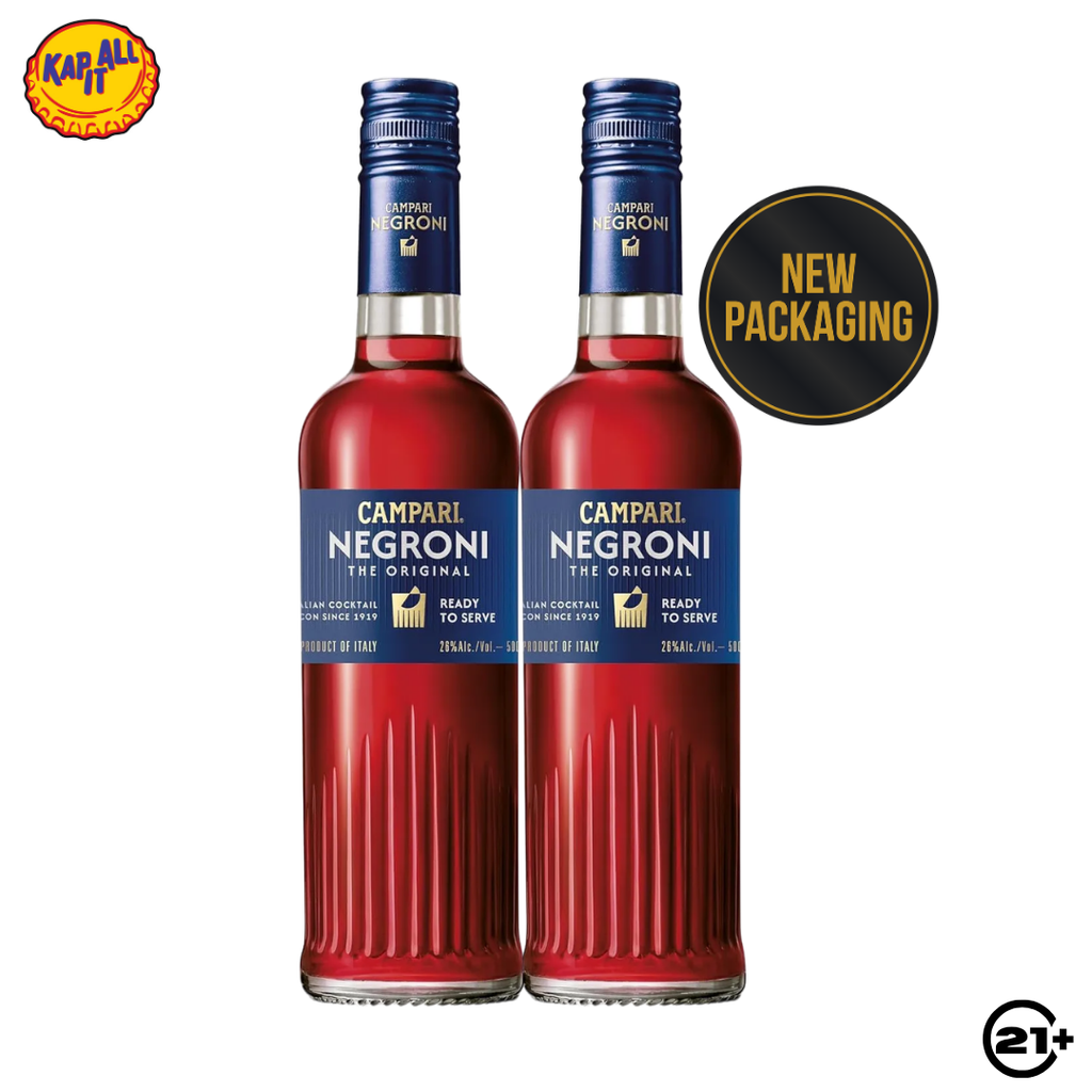 Twin Campari Negroni 500ml - 2 Bottles