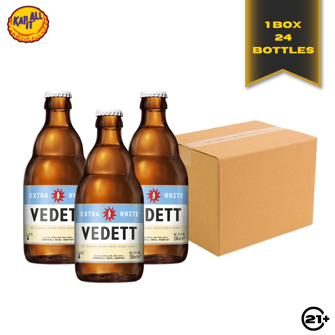 Bundles Vedett Extra White Beer 330ml - 1 Box 24 Bottles