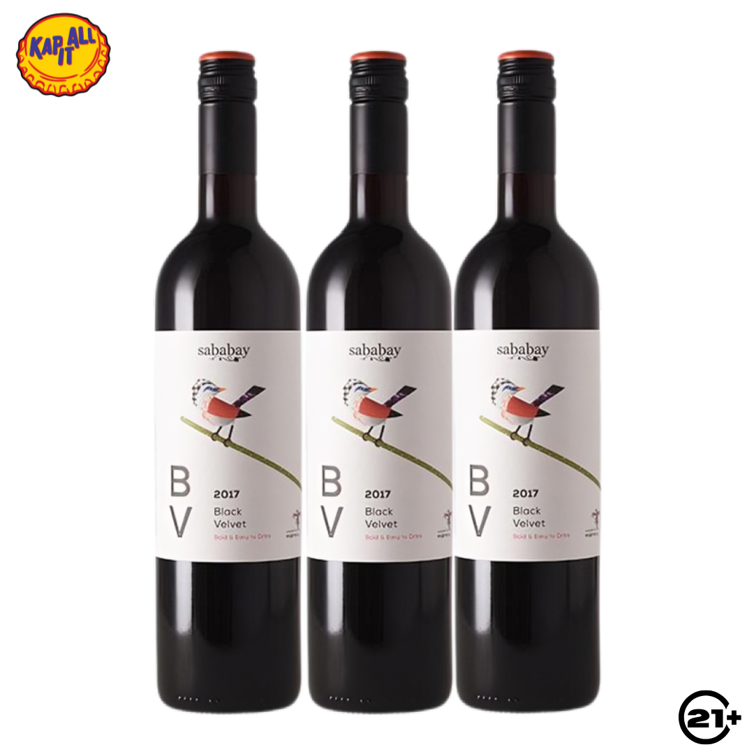 Triple Wine Sababay Black Velvet 750ml - 3 Bottles